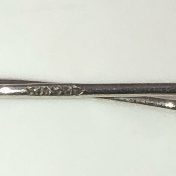 Vtg Sterling Silver Diamond Marquis Shaped Lattice Trellis Style Earrings 2” - Picture 3 of 4